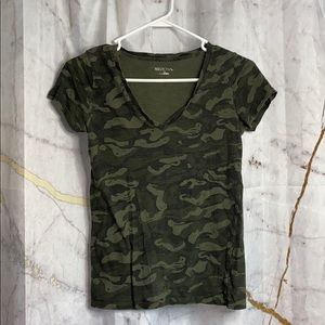Camo v neck t shirt